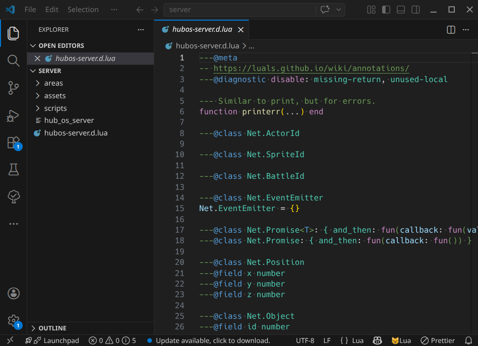 Type Definitions File